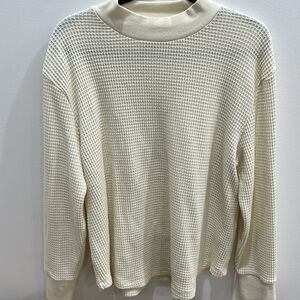 Madewell Mock Neck Waffle